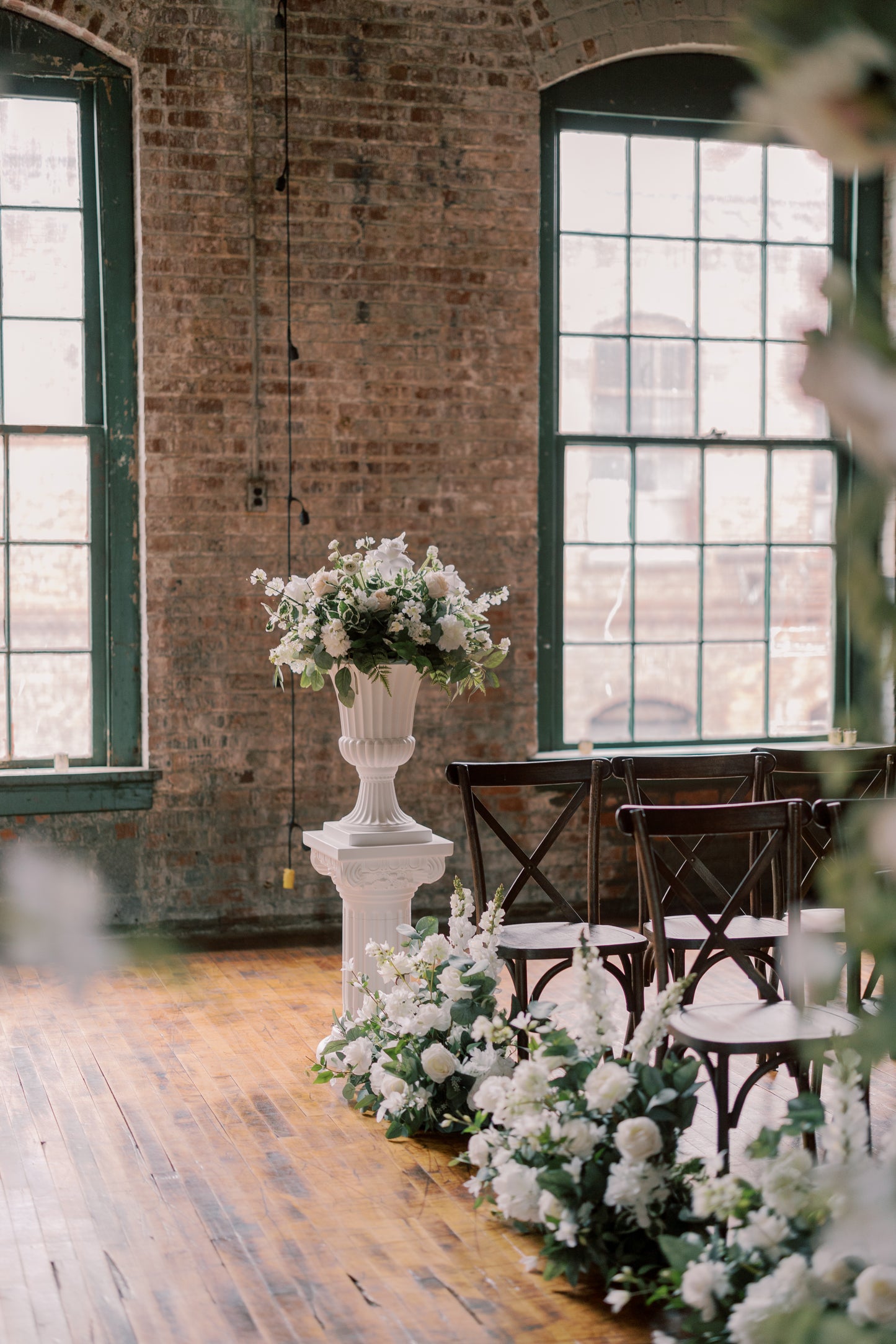 The Floral Urns x 2