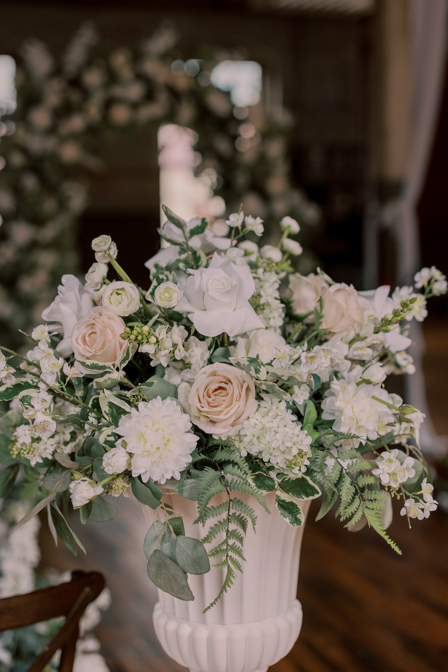 The Floral Urns x 2