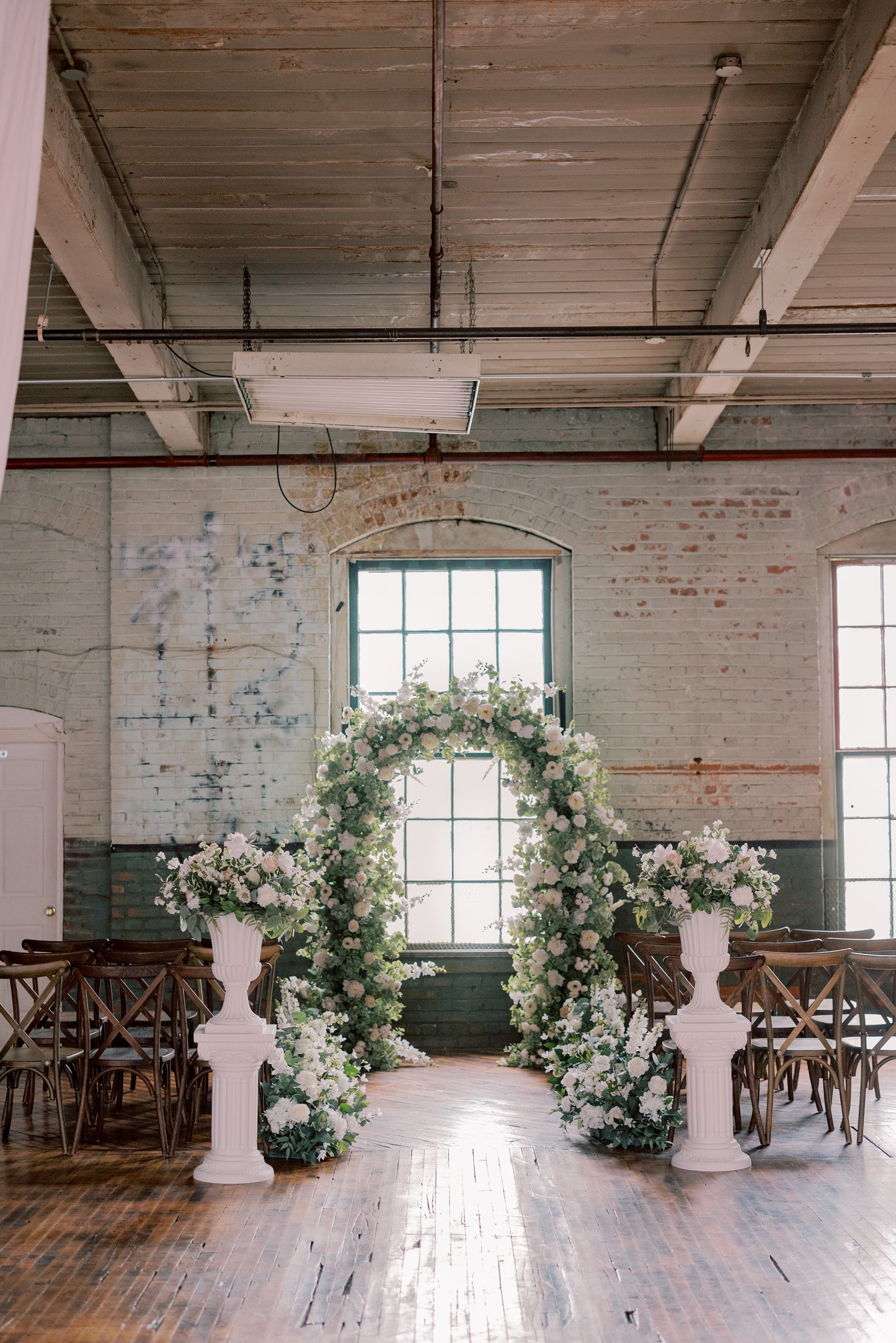 The Floral Urns x 2